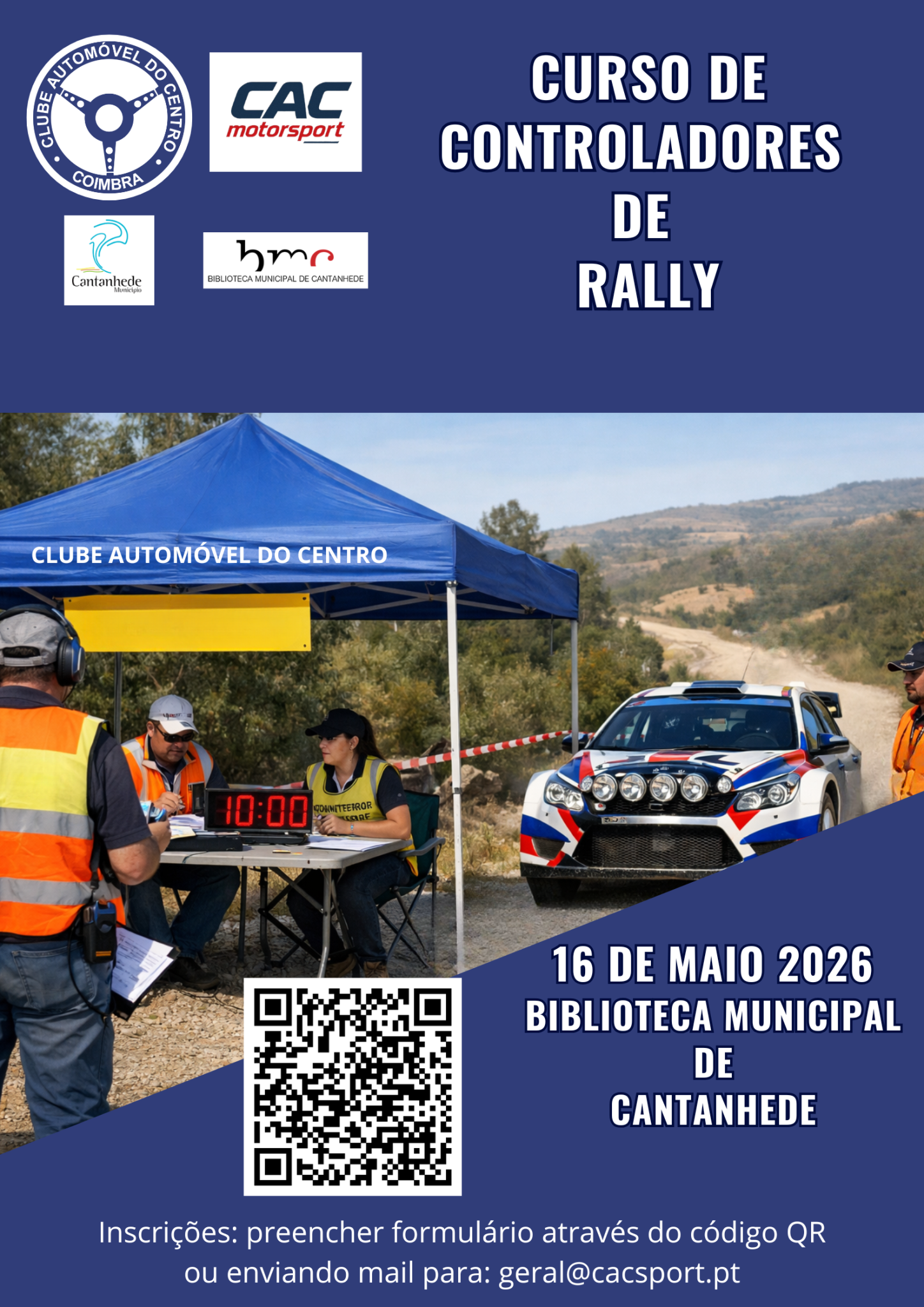 Curso de Controladores de Rally – 16 de Maio, Biblioteca Municipal de Cantanhede
